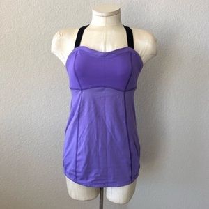 Lululemon Athletica Run: Catch Me purple tank top